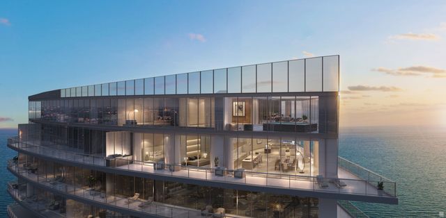 The penthouse area was designed by Giorgio Armani