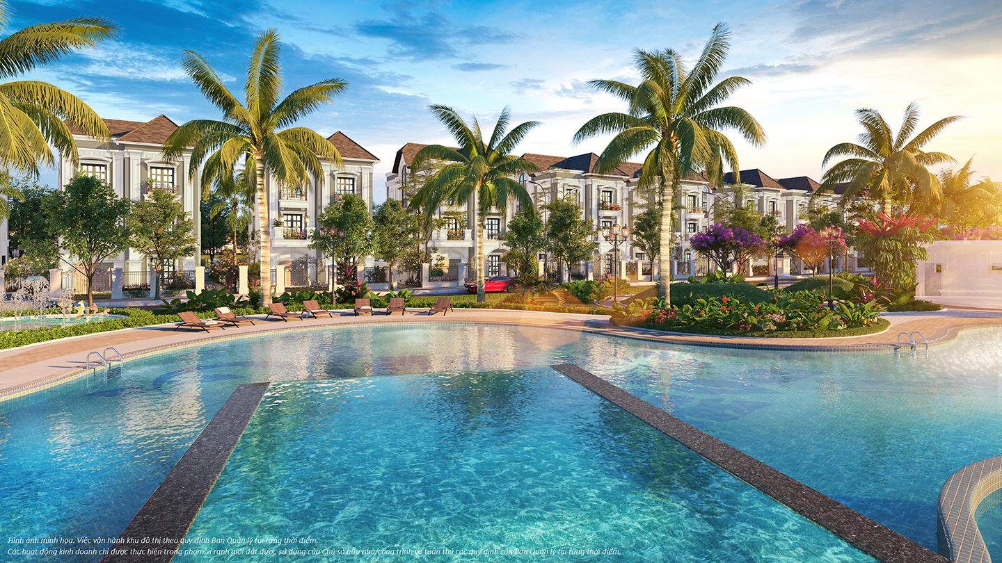 Tropical Malibu Park - a vibrant entertainment spot at the Vinhomes Grand Park villa area