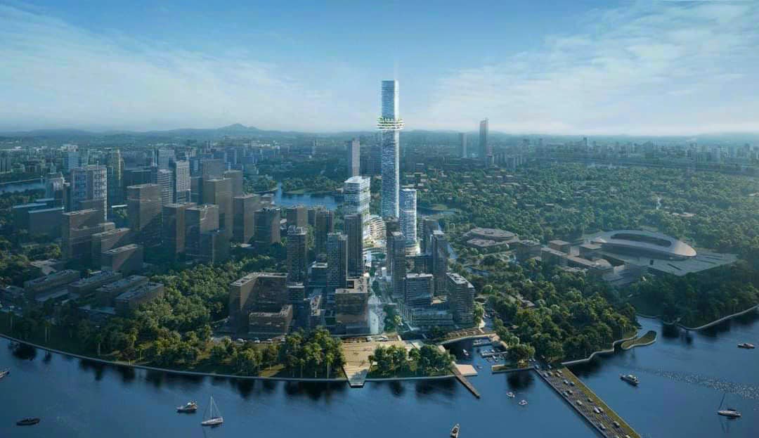 Phối cảnh toà tháp 88 tầng tại dự án Empire City Thủ thiêm