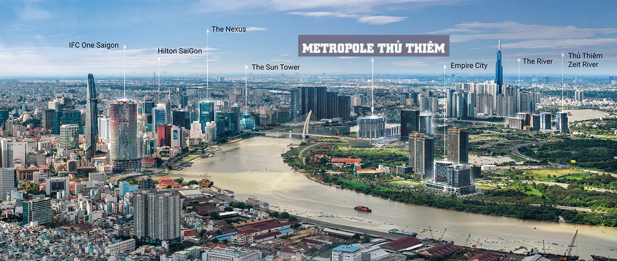 LOCATION OF THU THIEM METROPOLE PROJECT