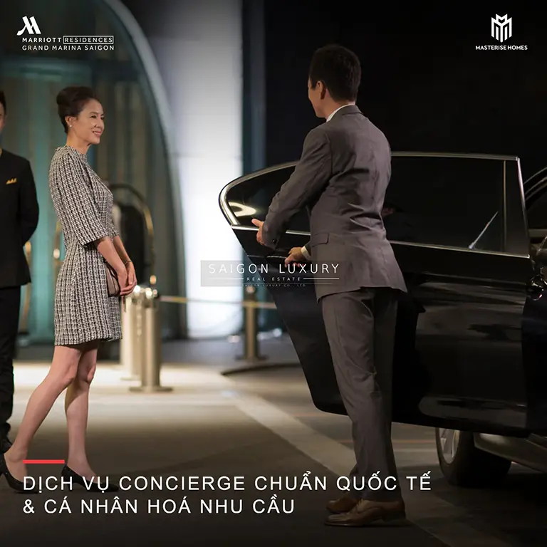 Cư dân sẽ được hưởng dịch vụ tiêu chuẩn hạng sang tương đương dịch vụ tại các khách sạn trong hệ thống của Marriott International