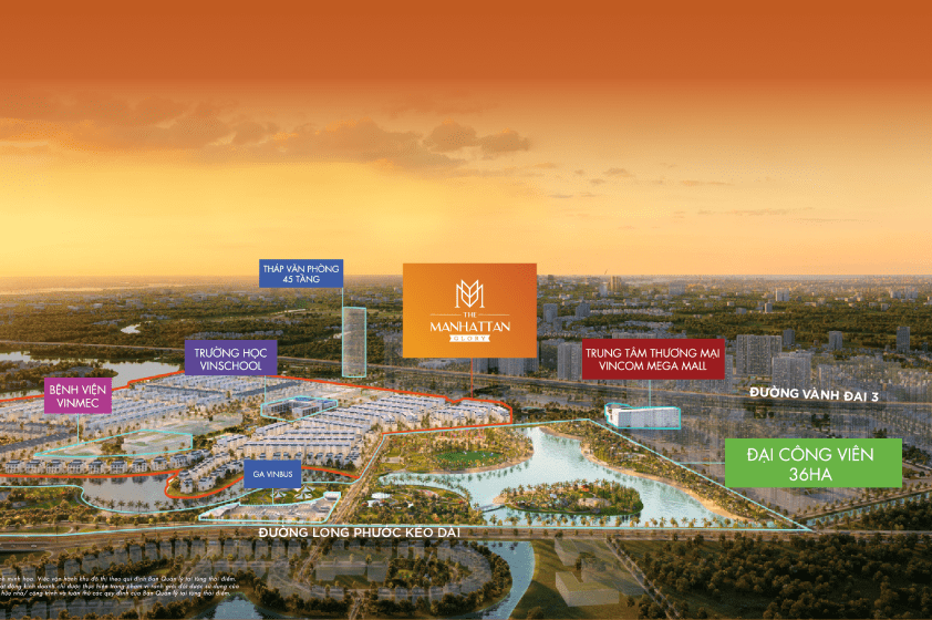 Hạ tầng tiện tích hoàn hảo tại Biệt thự Vinhomes Grand Park Quận 9