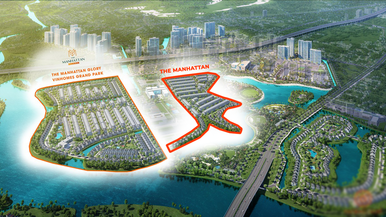 Nhà phố, biệt thự Vinhomes Grand Park Quận 9 gồm 2 phân khu: The Manhattan và Manhattan Glory
