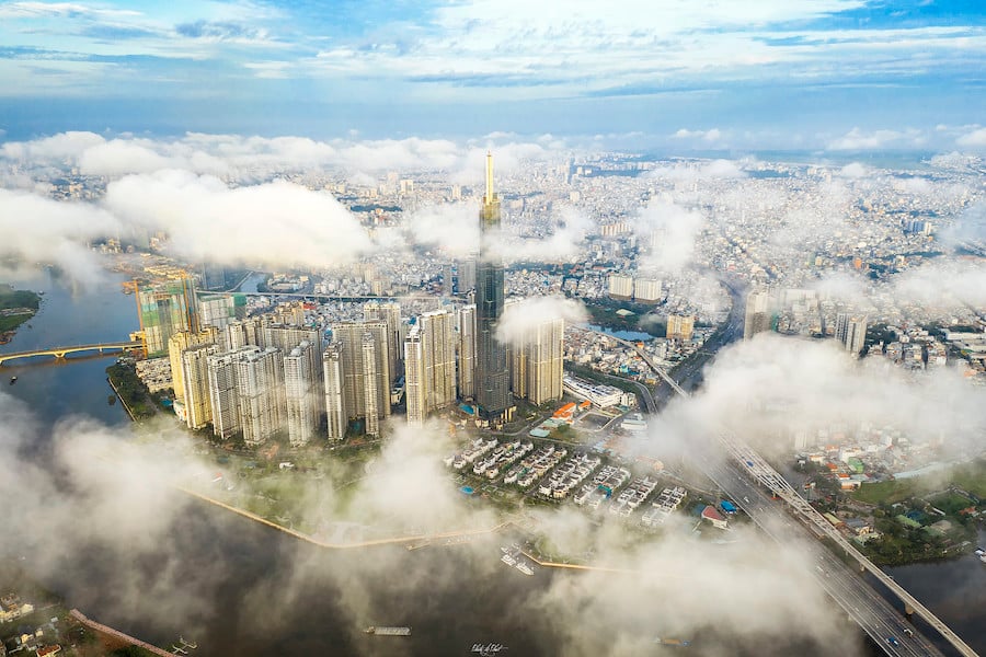 Khách sạn Autograph Saigon bao gồm 223 phòng ở và suites (tọa lạc từ tầng 49)