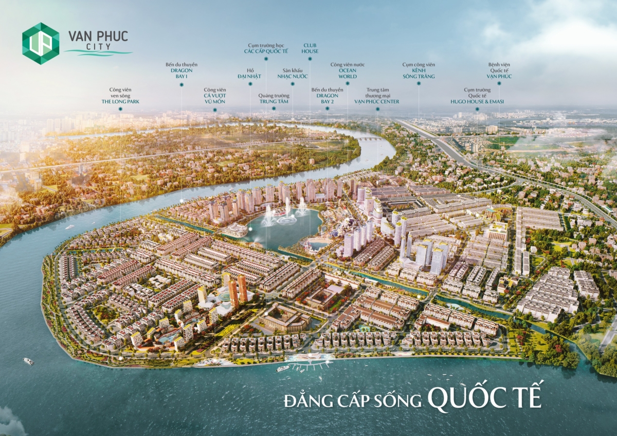 Panorama of Van Phuc urban area