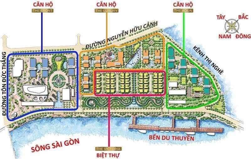 Mặt bằng tông thể Vinhomes Golden River