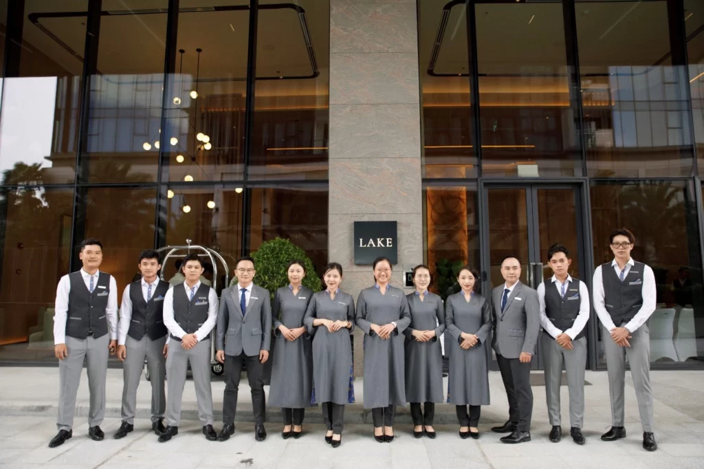 Marriott's professional concierge team trained to 5-star hotel standards ready to serve the first residents of the Lake tower