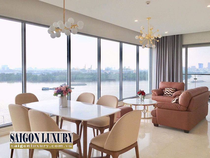 Căn hộ 2PN Diamond Island View trực diện sông, Đảo Kim Cương
