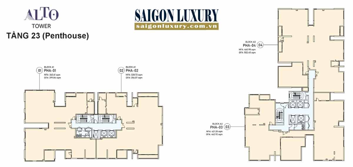 Máº·t báº±ng chi tiáº¿t Penthouse tÃ²a Alto - De La Sol Quáº­n 4