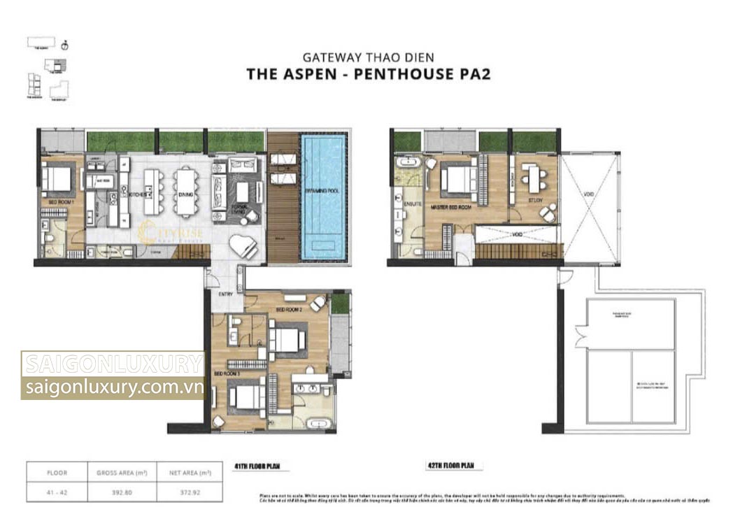 Layout Penthouse Gateway Thảo Điền